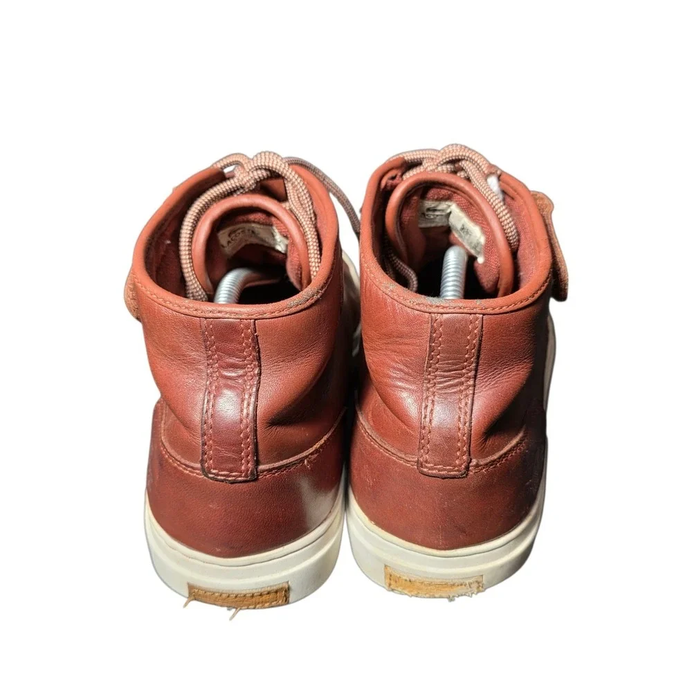 Lacoste Cerberus Steps SRM‎ Leather Boots Mens Size 10.5 Brown High Top Casual
